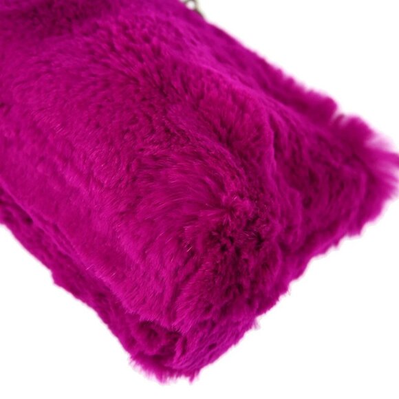 Chanel Purple Fur Lambskin Shoulder Bag 153380 - Picture 4 of 11